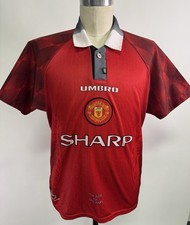 Vintage 90’s Umbro Manchester United 1996 Soccer Football Home Jersey Mens M