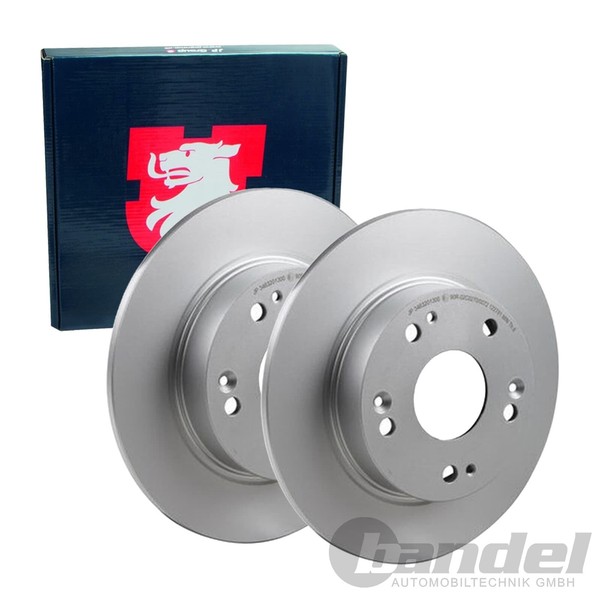2X JP Group Bremsscheiben Ø260Mm Voll Hinten Passend FüR Honda Civic-image
