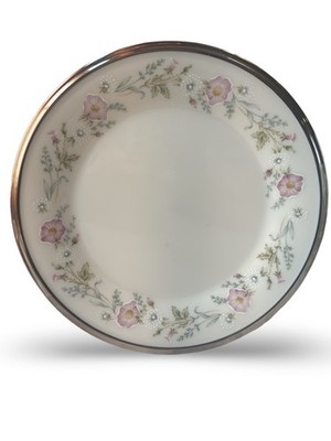 Lenox Flirtation Bread & Butter Plate 6.375  Pink Floral Platinum USA