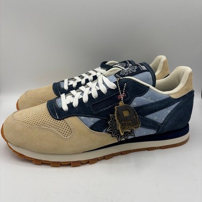 Reebok x mita Classic Leather R12 Shoes Mens Size 12 Chino Navy Sneakers