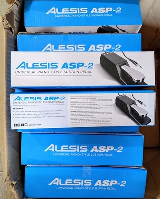 Lot Of 22 Alesis ASP-2 Universal Piano Style Sustain Pedal - Brand New 