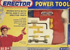Meccano ERECTOR Power Tool Toy Cordless Drill Screwdriver Set 1994 # 2325 *READ*