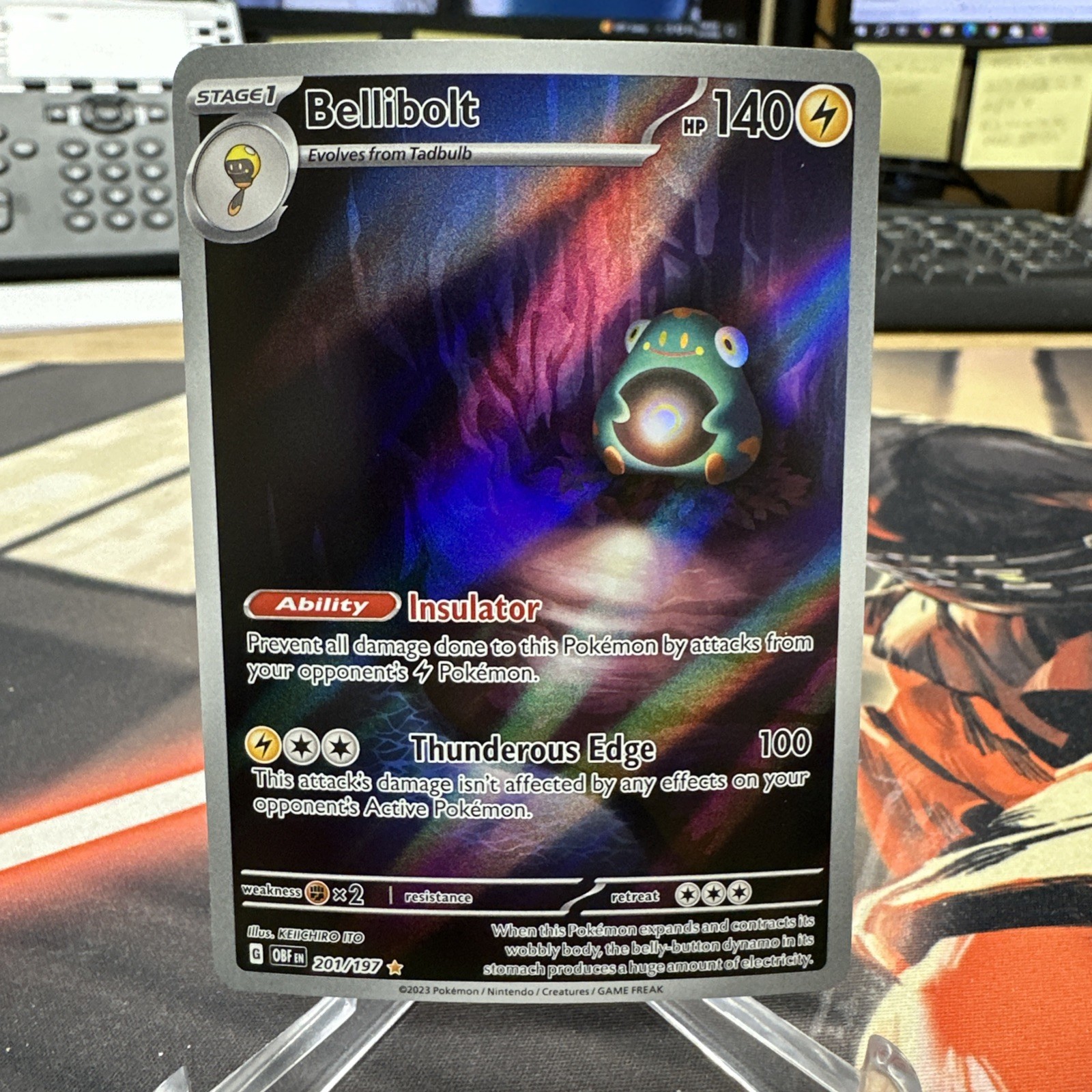 Bellibolt 201/197 – Obsidian Flames (Illustration Rare) – NM – 2023 Pokémon TCG