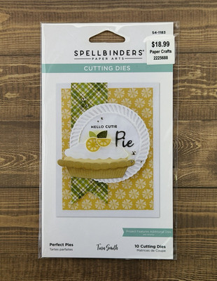 Spellbinders Perfect Pies Metal Craft Cutting Dies Set - 10 Dies - S4-1183 - NEW