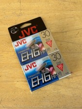 JVC VHS Compact 90 Minute Video Cassette Tapes 2 Pack TC 30 EHG New Sealed