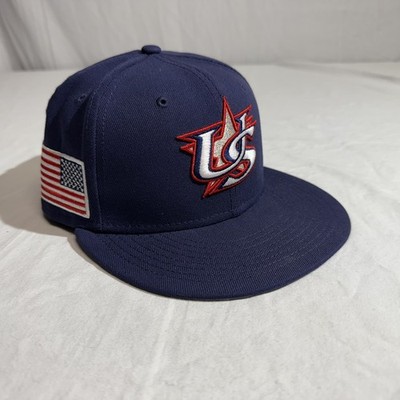 New Era Team USA World Baseball Classic Blue 59fifty Fitted Hat Size 7 1/4