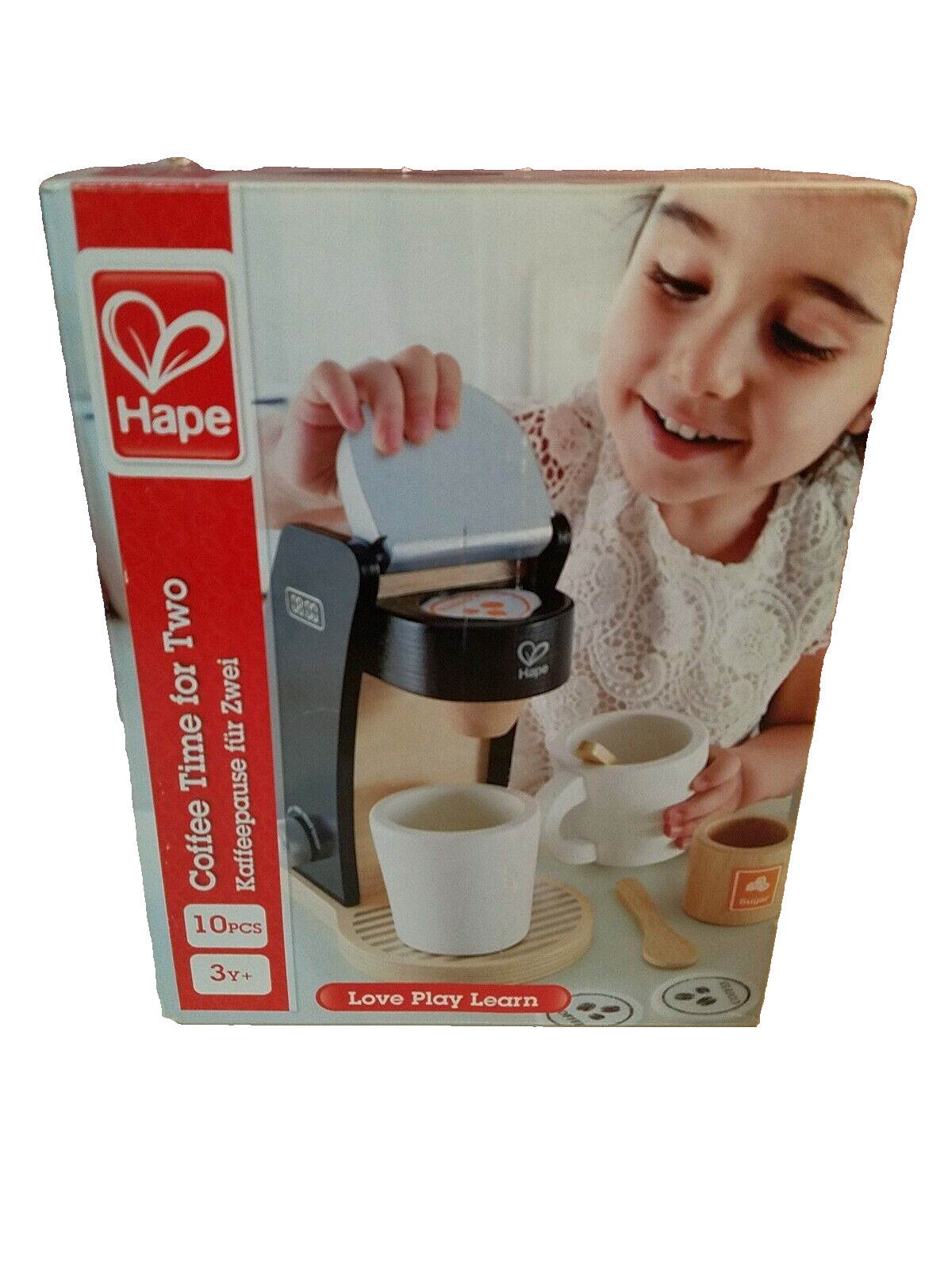 Hape Coffee Time for Two Wooden Coffee Maker Play Kitchen Se