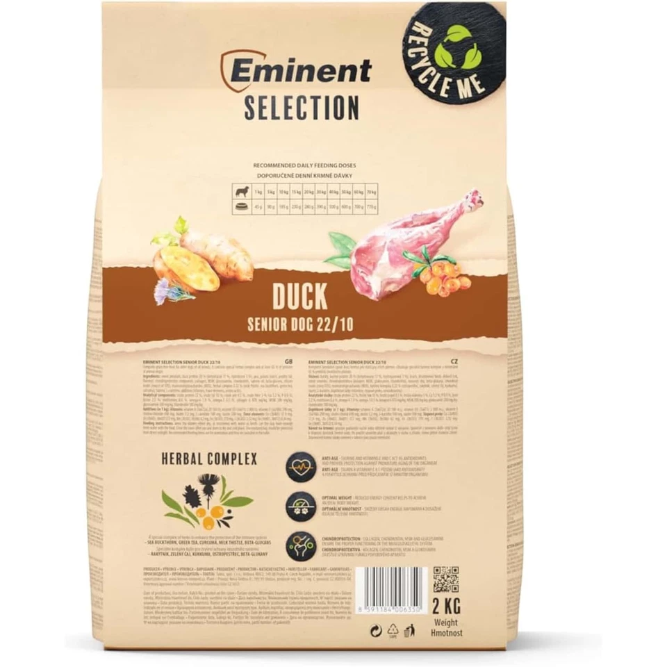 Eminent Selection Senior 2kg glutenfreies Trockenfutter, alte Hunde, alle Rassen - Bild 2 von 4