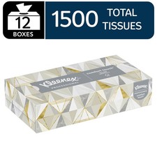 Kleenex Bulk Tissues 12pk - 2-Ply Soft & Strong 125ct Compact Case