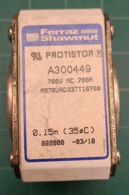 Ferraz Shawmut A300449 Protistor 700A 700VAC  A070URD33TTI0700