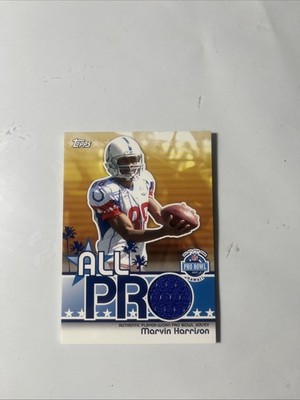 2007 TOPPS ALL PRO RELICS #MH MARVIN HARRISON   JERSEY Colts JR HOF Patch Jersey