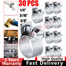 New 30 Pcs 14 516 38 Fuel Injection Gas Line Hose Clamps Clip Pipe Clamp New 30 Pcs 14 516 38 Fuel Injection Gas Line Hose Clamps Clip Pipe Clamp
