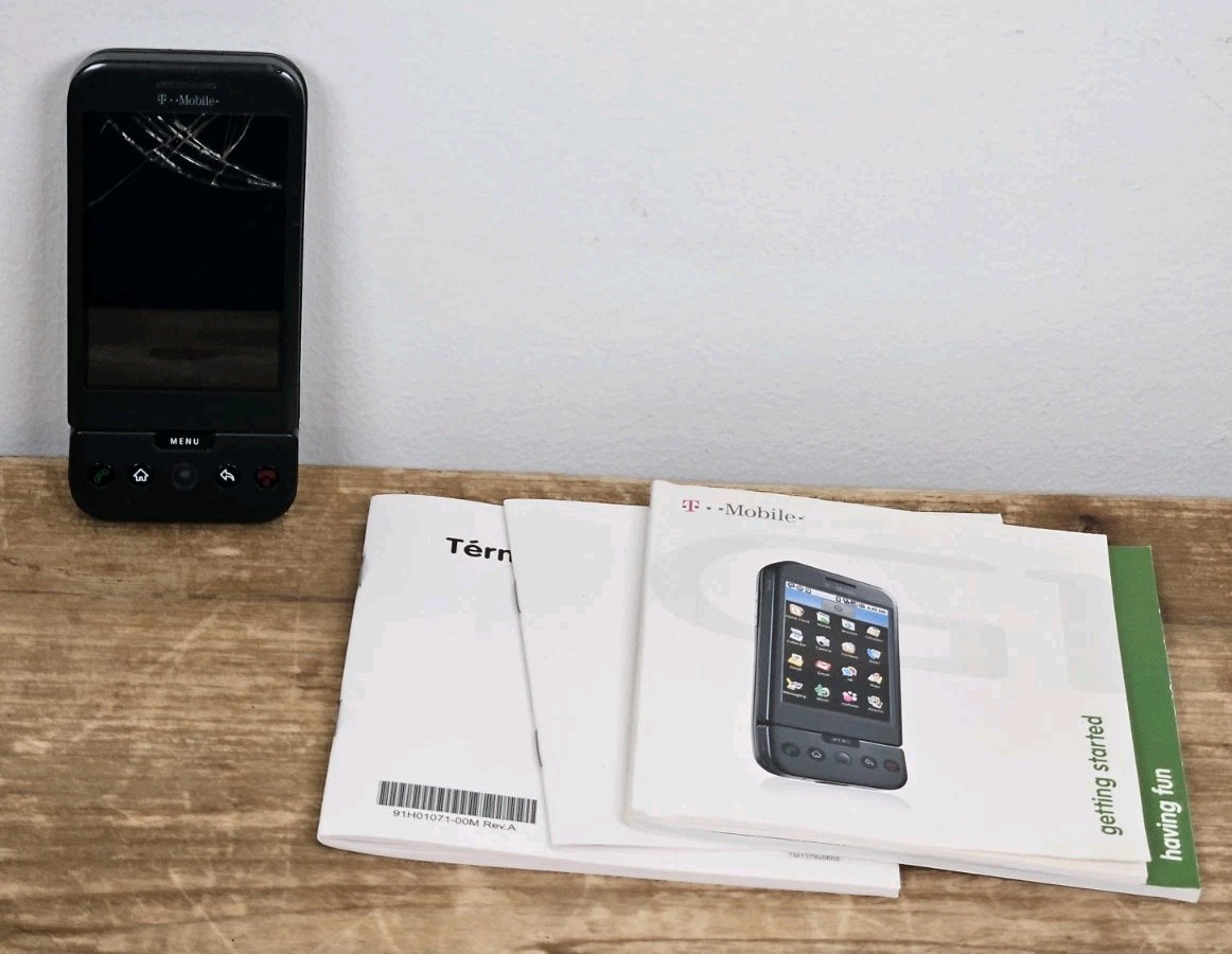 Rare FIRST Android DevPhone: HTC Dream Google G1 Android Dev
