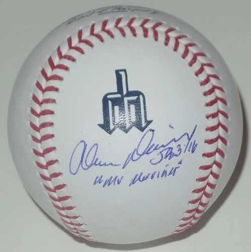 ALVIN DAVIS AUTO'D SIGNED SEATTLE MARINERS CITY CONNECT BASEBALL JSA COA INSC