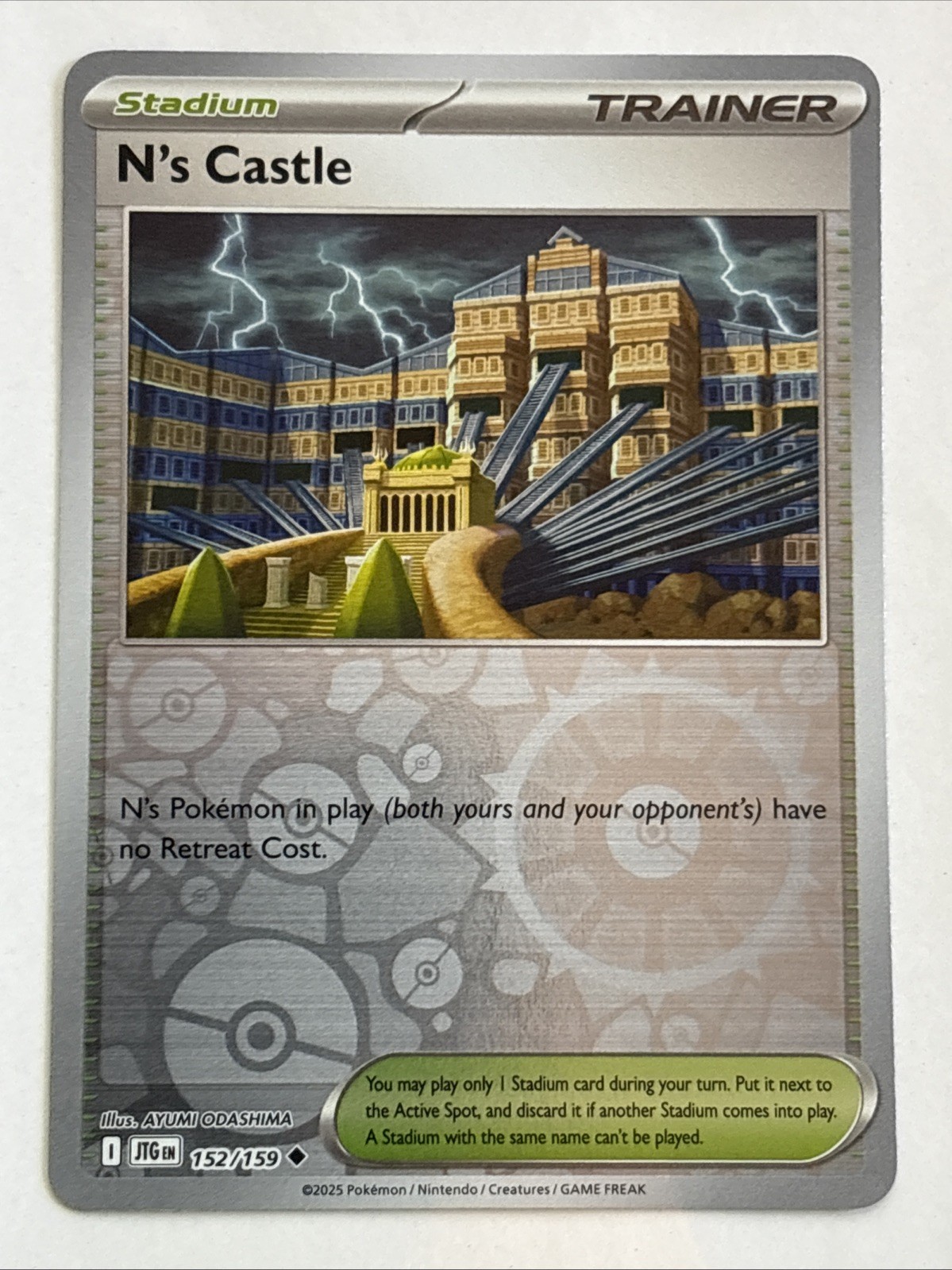 Pokémon TCG Journey Together N's Castle Reverse Holofoil 152/159 NM