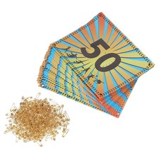 Running Bib Number 7x6 Inch, 1-50 Wheat Ears Waterproof Competitor Number