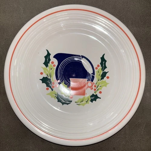 FIESTA Retired 1998 Federated Store Christmas Luncheon Plate