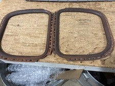 Pair 1930-1931 Model A Ford Coupe Steel Quarter Window Frames-free Usa Shipping