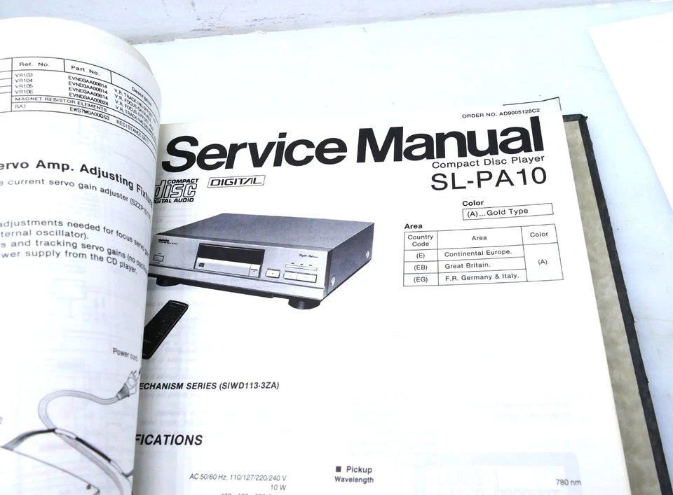 Technics Service Manual CD Player Reparatur Anleitung Schaltplan HiFi Werkstatt - Bild 4 von 4