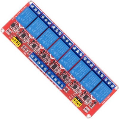 12V 12 Volt 8 Channel Relay Module Optocoupler High Low Level Trigger Arduino