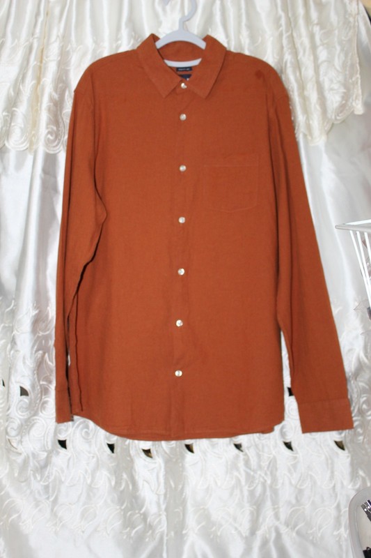Gap Men's Button Down Long Sleeve Collar Shirt Size Large 