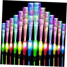  80 LED Glow Sticks with 3 Flashing Modes and 7 Color Multicolor Handle
