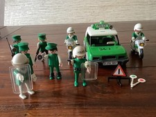 Playmobil 3215 Polizeiauto gr&uuml;n PKW Vintage 1976 mit Zubeh&ouml;r