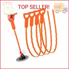 Drain Snake Clog Remover - 4 Pack 20 Inch Flexible Hair Drain Removal Tool for S