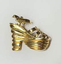 Salvatore Ferragamo Gold-tone Platform Sandal Brooch