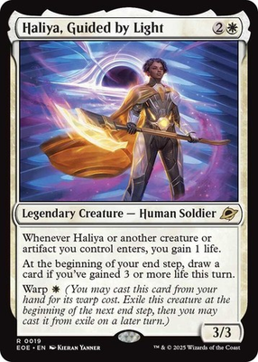 #ad 1x Haliya Guided by Light Edge of Eternities NM MTG $2.99