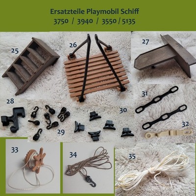 Ersatzteile Playmobil Piratenschiffe TEIL 3 * 3750 * 3550 * 3940 * 4424 * 5135