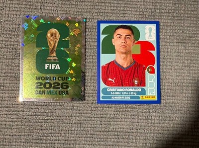 2026 Panini FIFA World Cup Cristiano Ronaldo Portugal 15 Blue Sticker +2026 Cup