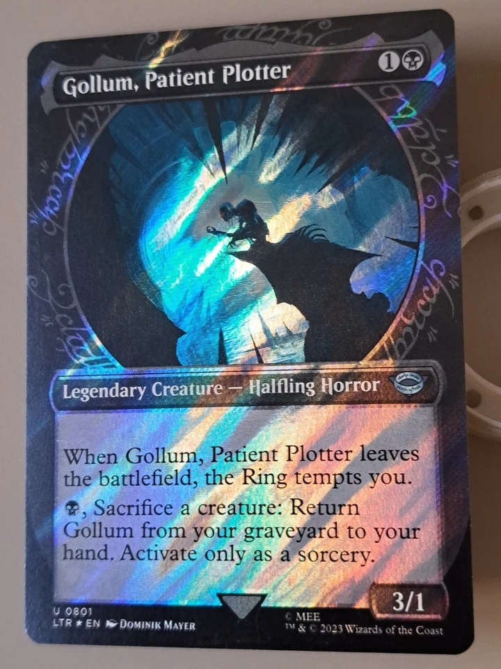 Gollum, Patient Plotter (Showcase Surge Foil) - MTG LTRH Uncommon Near Mint (NM) - Imagen 2 de 2