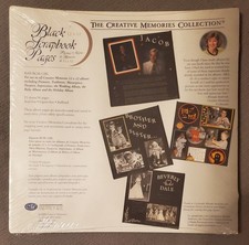 Creative Memories "Old Style" 12x12 Black Page Refills 15 Sheets Sealed NOS
