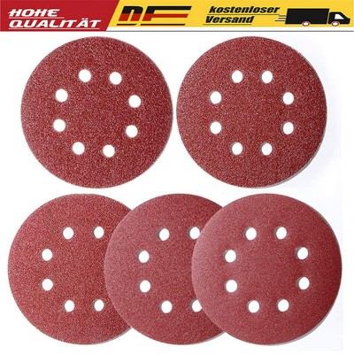 5Inch 8 Loch Schleifscheiben Klett Schleifblätter Schleifpapier Exzenter