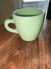 Fire-King Oven Ware Jadeite Green Coffee Mug Cup Vintage Anchor Hocking ~3.5”