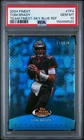 2024 TOPPS FINEST TOM BRADY TEAMS FINEST SKY BLUE REFRACTOR /150 #TF-4 PSA 10