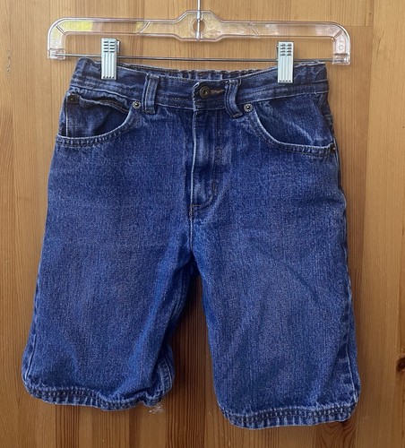 Timberland Youth Boys Dark Wash Knee Length Jean Shorts 100% Cotton - Size 6