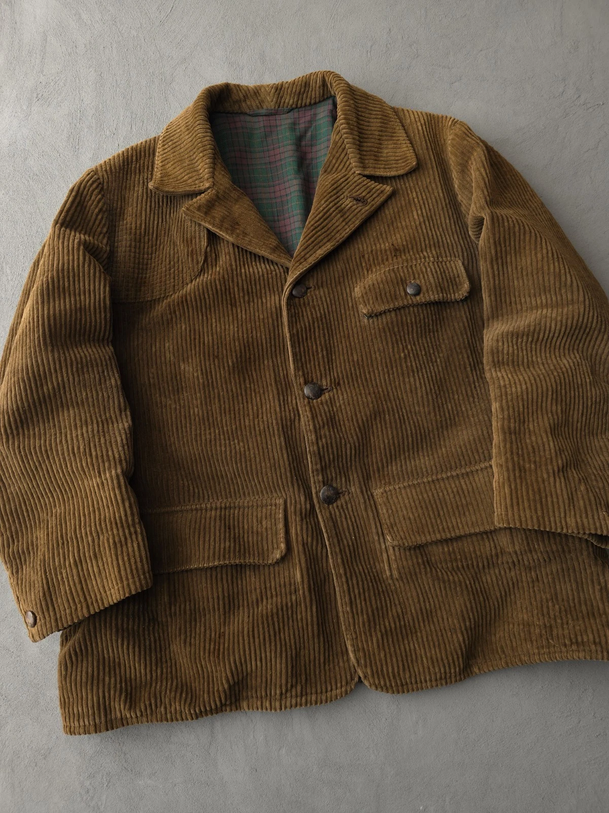 Vintage 1960s Camox Confezioni Brown Corduroy Barnstormer Work Jacket Men's L - product detail image 2