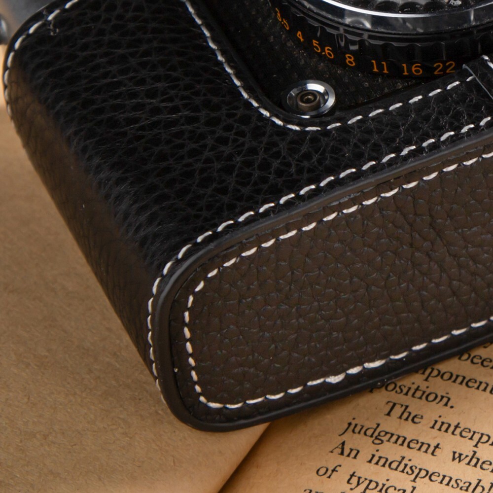 For Olympus PEN EE-3 EE3 Case Genuine Real Leather Half Camera