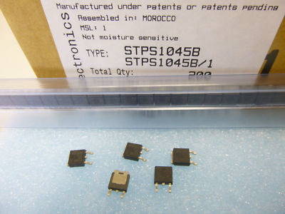 10 Stück / 10 pieces STPS1045 B POWER SCHOTTKY RECTIFIER DIODE 10A 45V MBRD1035