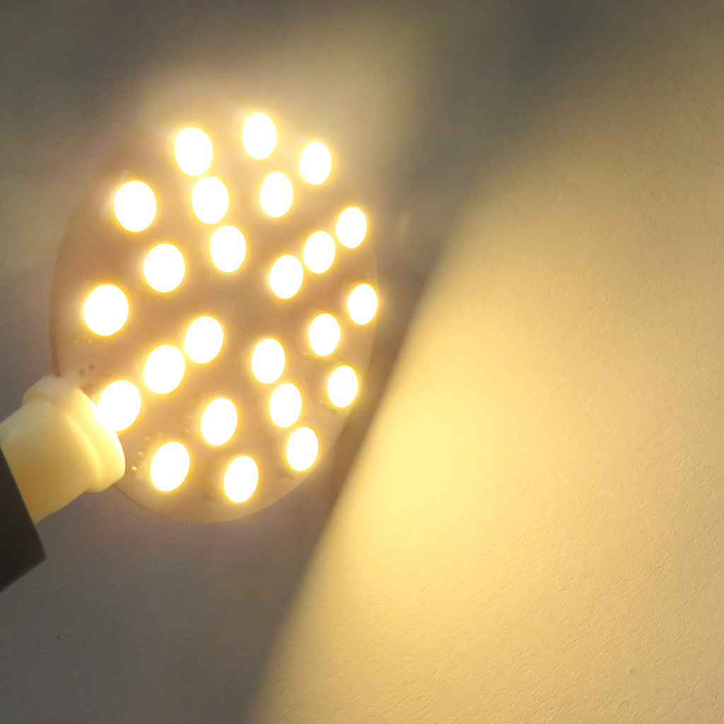 10x G4 LED Bulb 24-5050 SMD lamp Cabinet Light DC 12~24V Warm