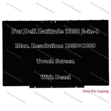 13.3" For Dell Latitude 7320 2-in-1 FHD 60Hz Laptop Assembly LCD Screen Touch