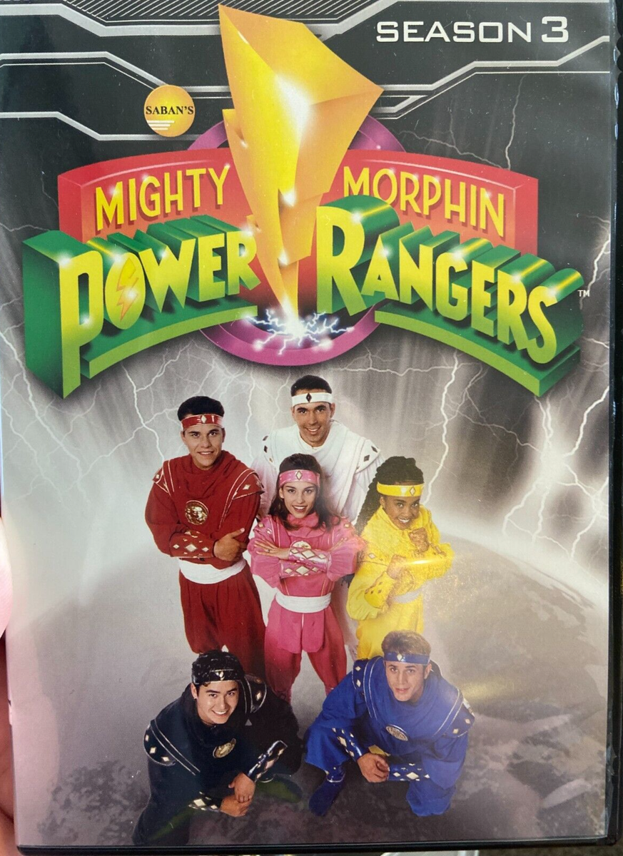 Mighty Morphin Power Rangers Season 3 region 1 DVD (4 discs) kids