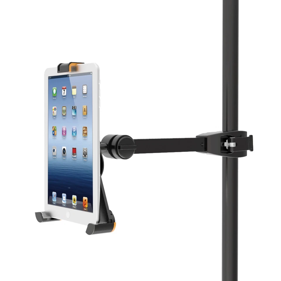 Microphone Stand Tube Pole Clamp Mount Holder for iPad Mini 2/3/4 & Small Tablet - Image 2 of 4
