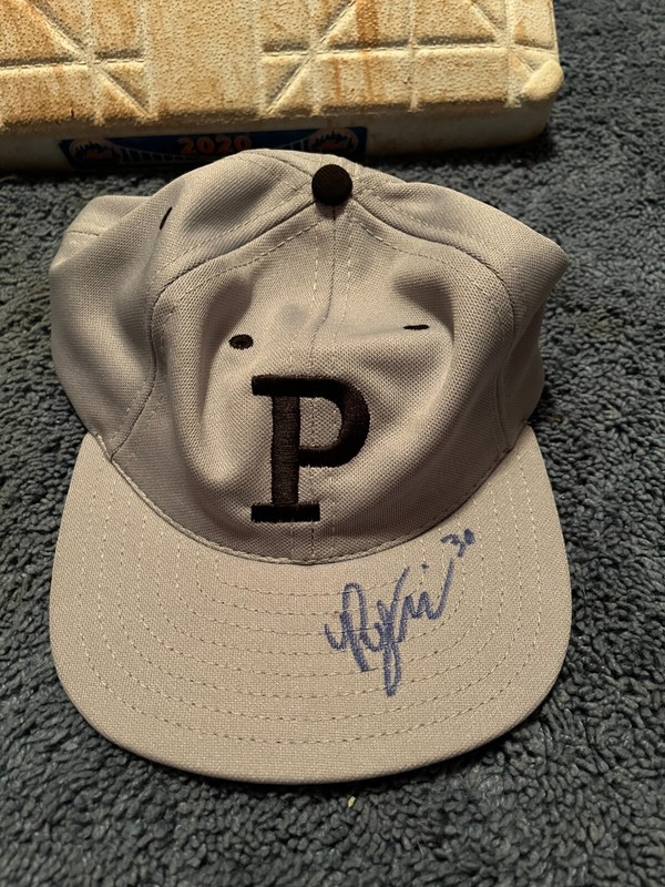 Ryan Miller Game Used Worn Portland Sea Dogs Field Of Dreams Eskimos Hat