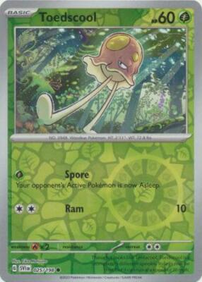 TOEDSCOOL 025/198 SCARLET VIOLET BASE POKEMON (REVERSE HOLO, NM