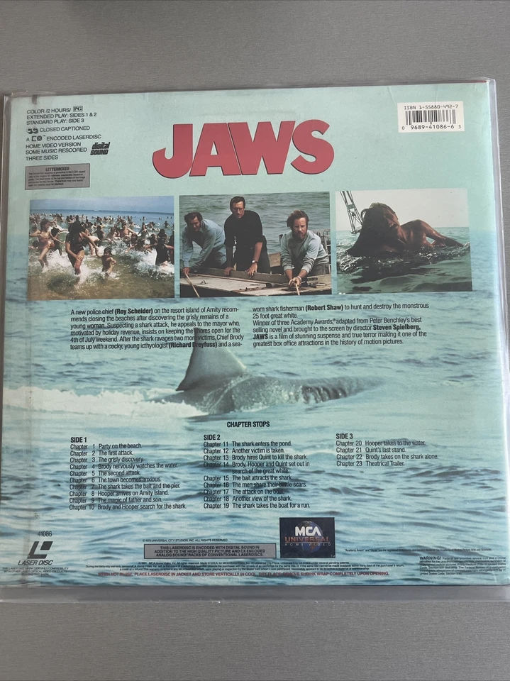 LD Laserdisc Jaws Letterbox Der weiße Hai) in EN LD (US-LD) - Bild 2 von 3