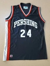 Pershing Authentic PreOwned Womens Basketball Jersey Black Red White LadyBristol