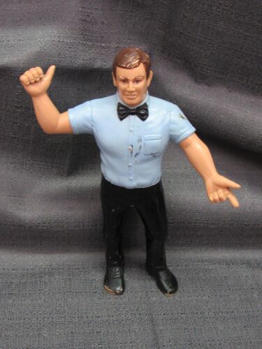 LJN WWF WWE Wrestling Figure Blue Shirt Referee...